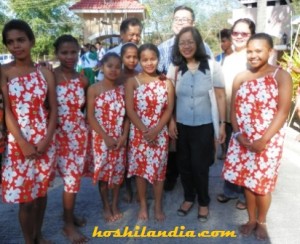 Ethnic Dancers with NCCA Mrs. Priscilla Macansantos