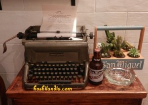 Writer's Table - a mini garden art by Karen Capino 