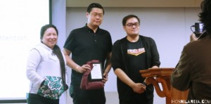 Donald Lim with Janette Toral, and Flow Godinez